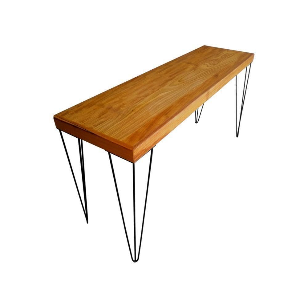 Aparador Gothan Pés Preto Em Madeira Maciça 2,20 Marrom