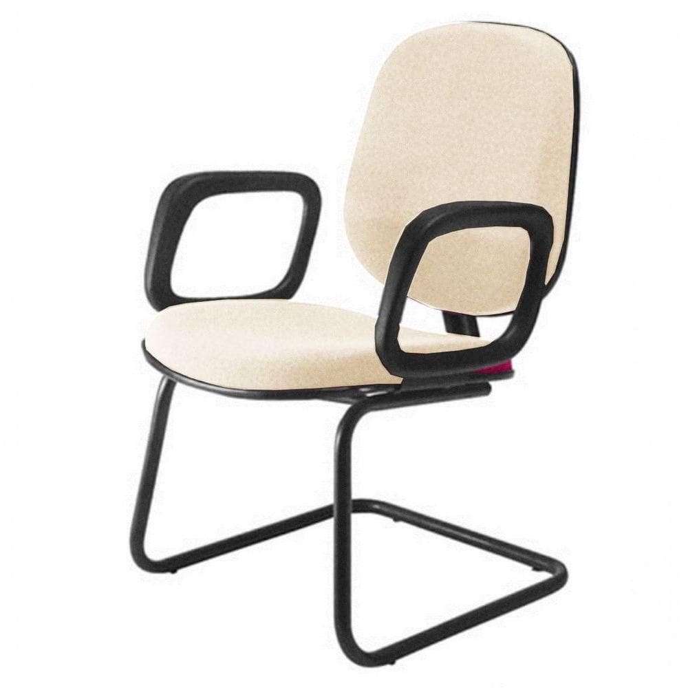 Cadeira Diretor Interlocutor Para Escritório Linha Uno Bege
