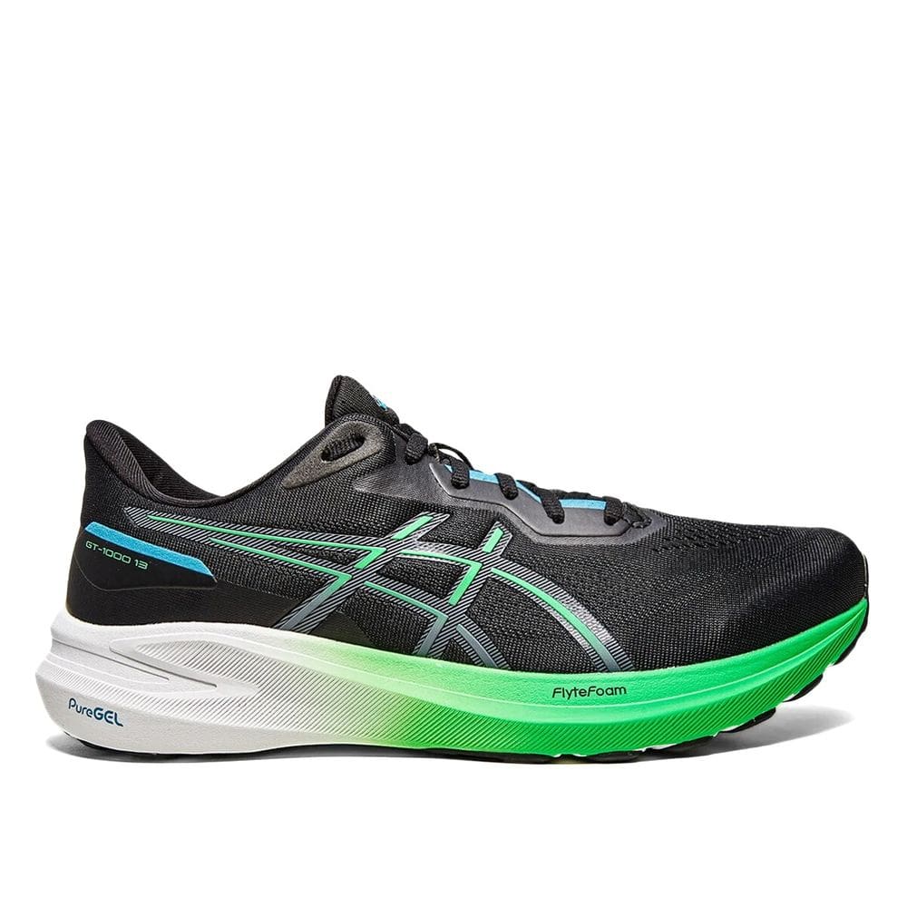 Tênis Asics GT-1000 13 Masculino - Preto e Verde
