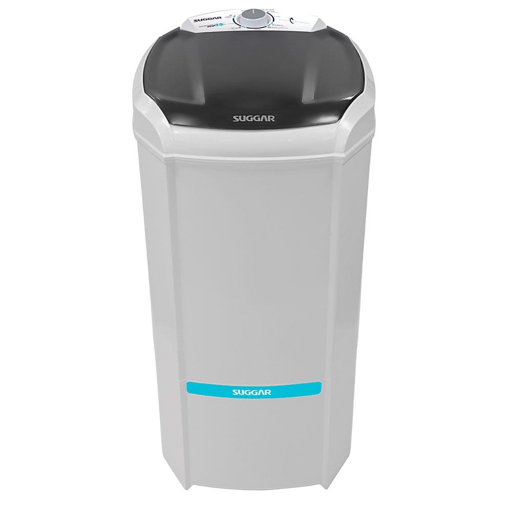 Tanquinho Suggar 15Kg Lavamax Eco LE1521PR com Dispenser Para Sabão e Desligamento Automático
