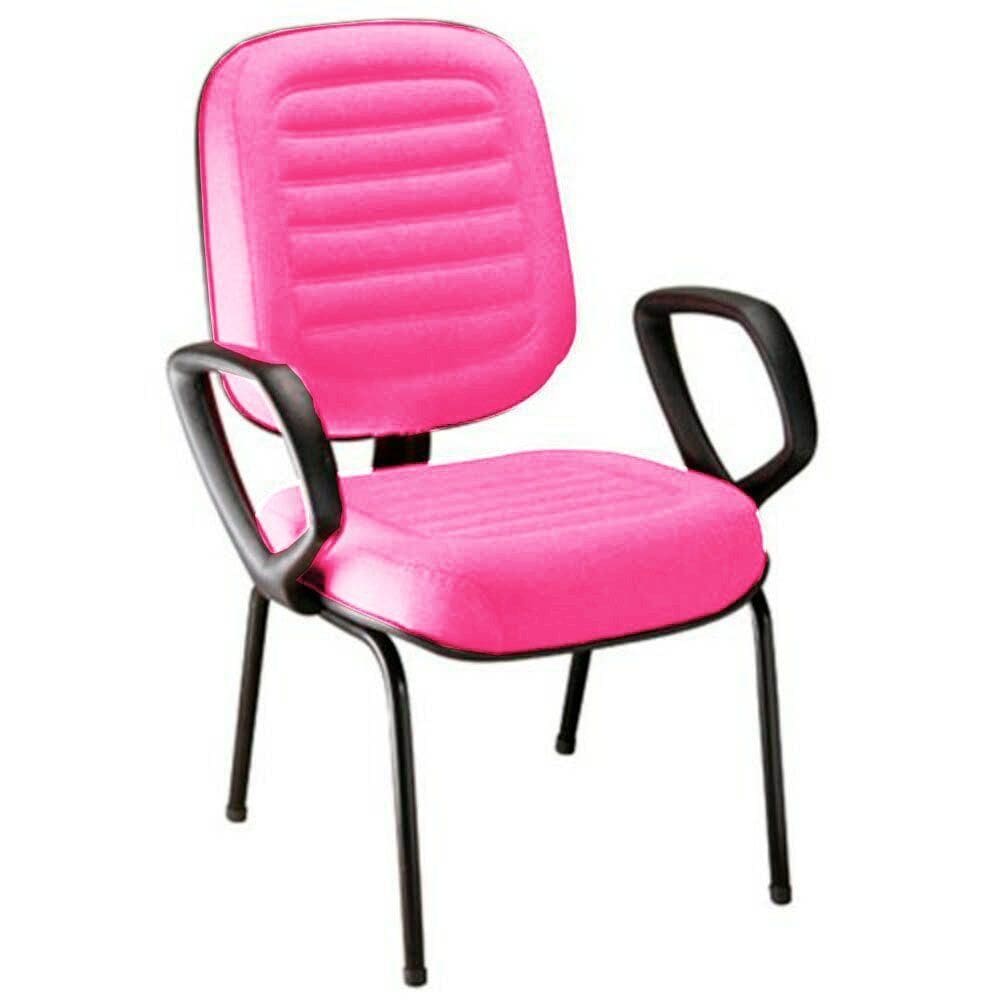 Cadeira Para Escritório Diretor Gomada Linha Blenda Rosa