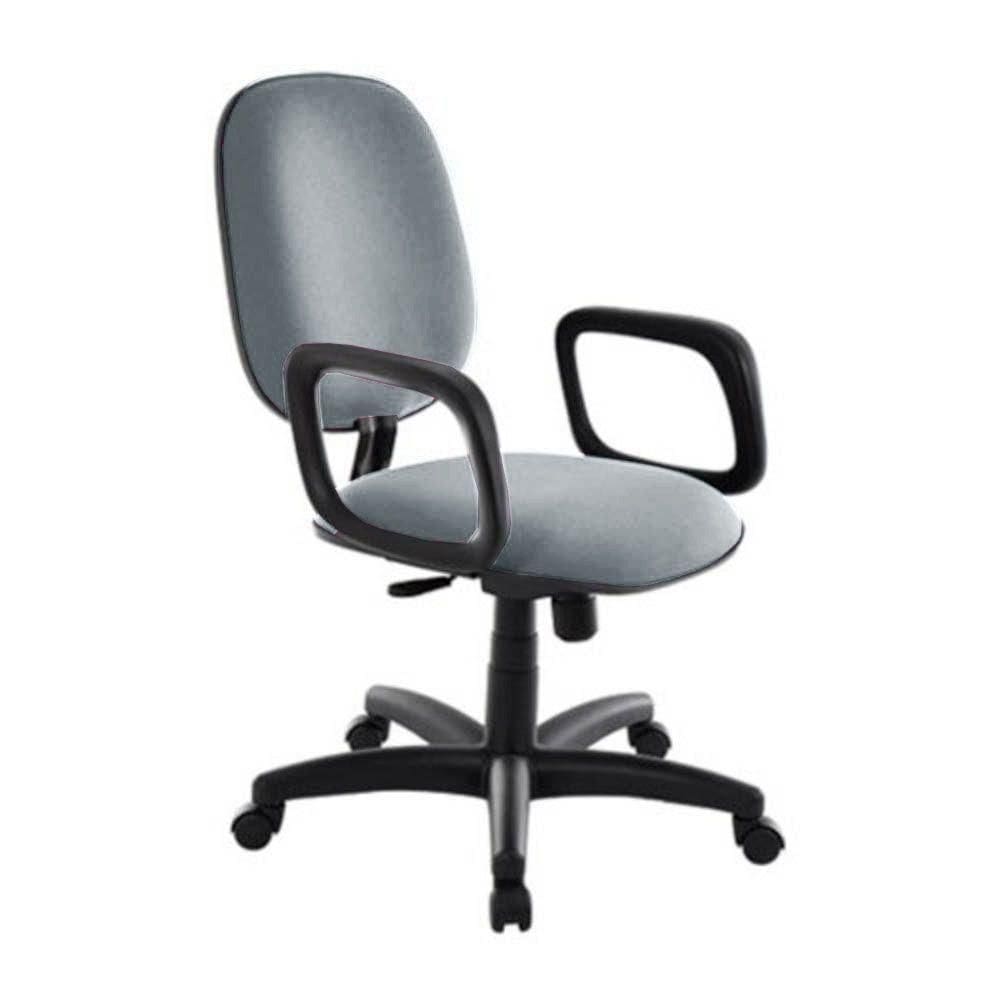 Cadeira Diretor Para Escritório Com Braços Linha Uno Cinza
