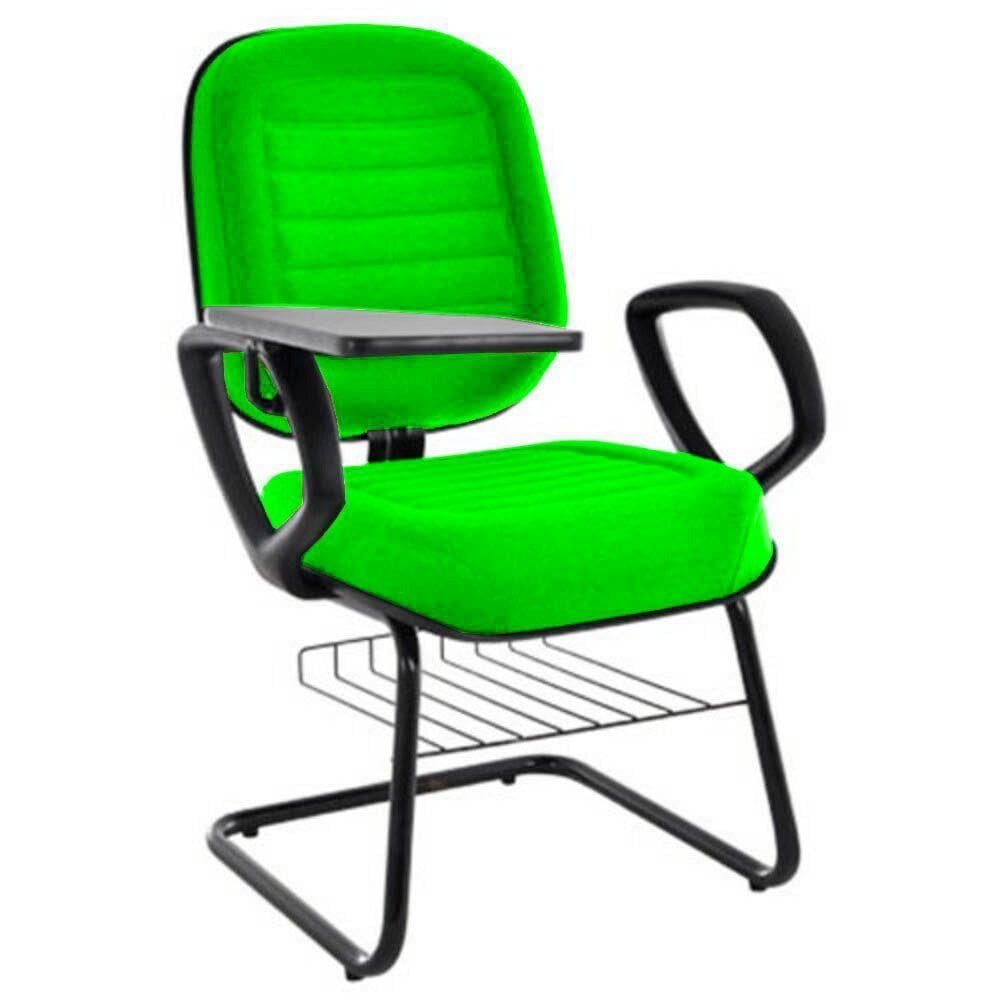 Cadeira Universitária Com Prancheta Linha Blenda Verde