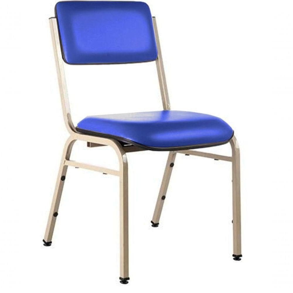 Cadeira Empilhável Para Auditórios Linha Hotel Smart Azul