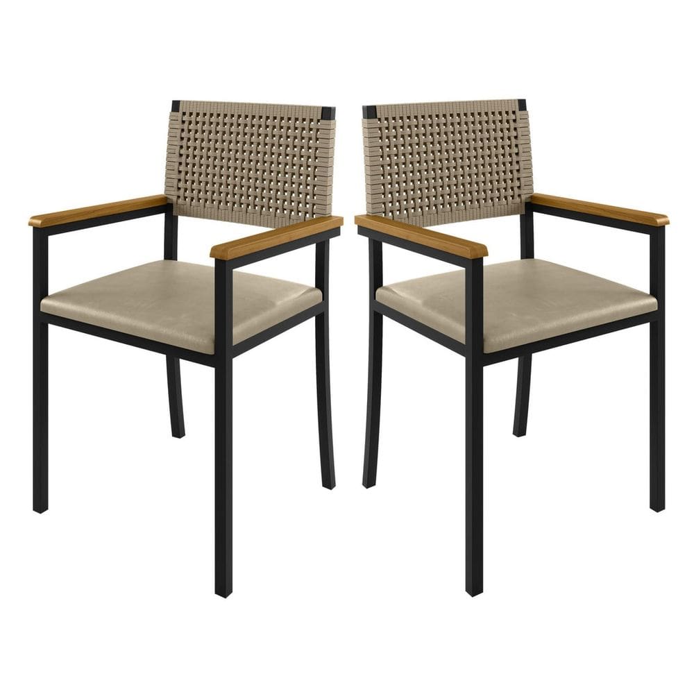 Cadeiras para Área Gourmet com Braço - Madri - Paonanda Decor
