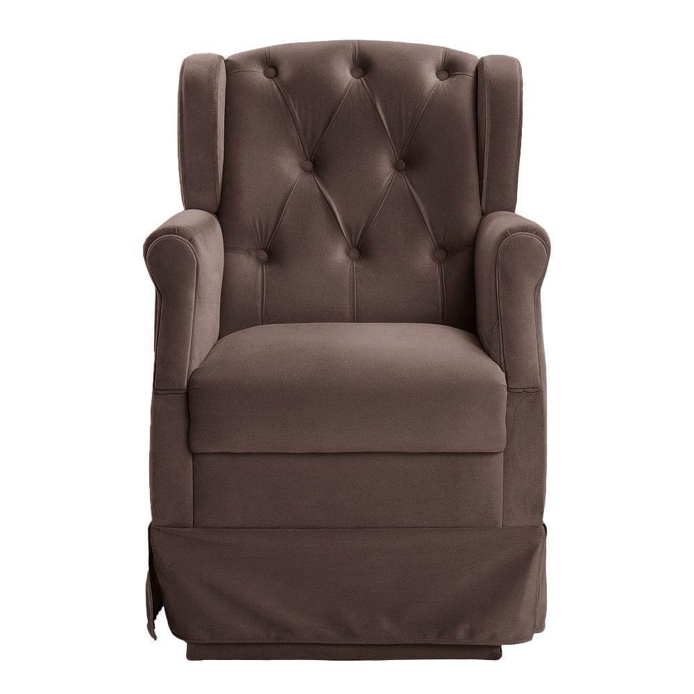 Poltrona Cadeira De Amamentação Balanço Ternura Café