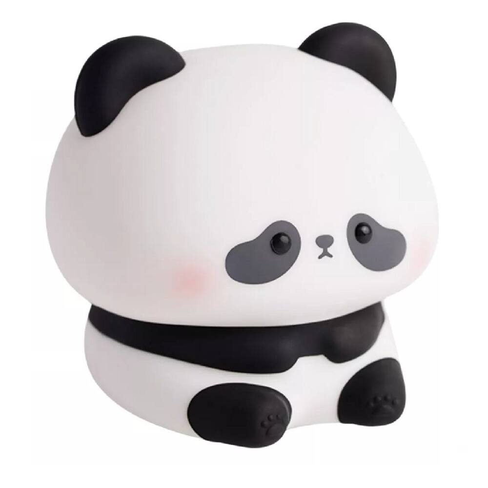 Luminária Abajur de Mesa Panda Em Silicone Recarregável com Temporizador