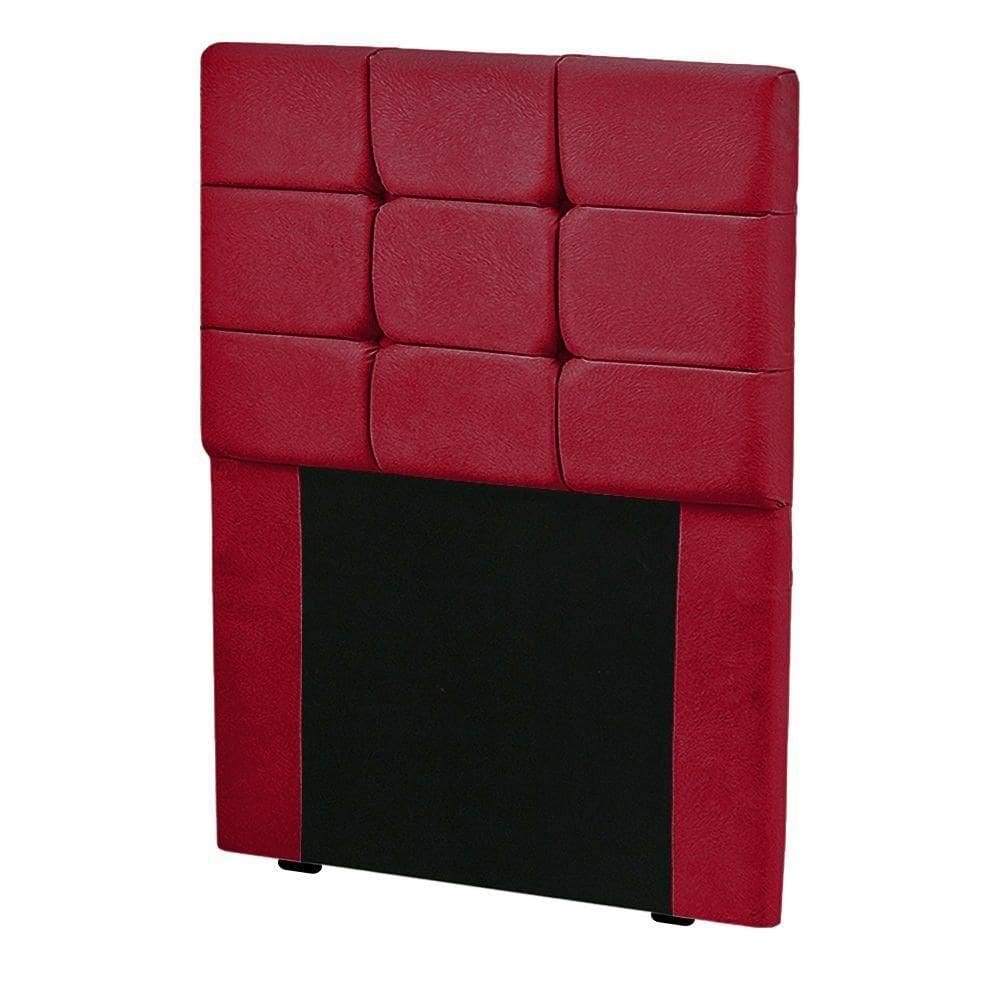 Cabeceira Cama Box Solteiro 0.90 Julia Shop Das Cabeceiras Vermelho