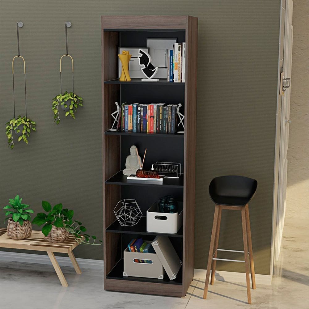 Estante para Livros Multiuso Livreiro Organizador Nogal