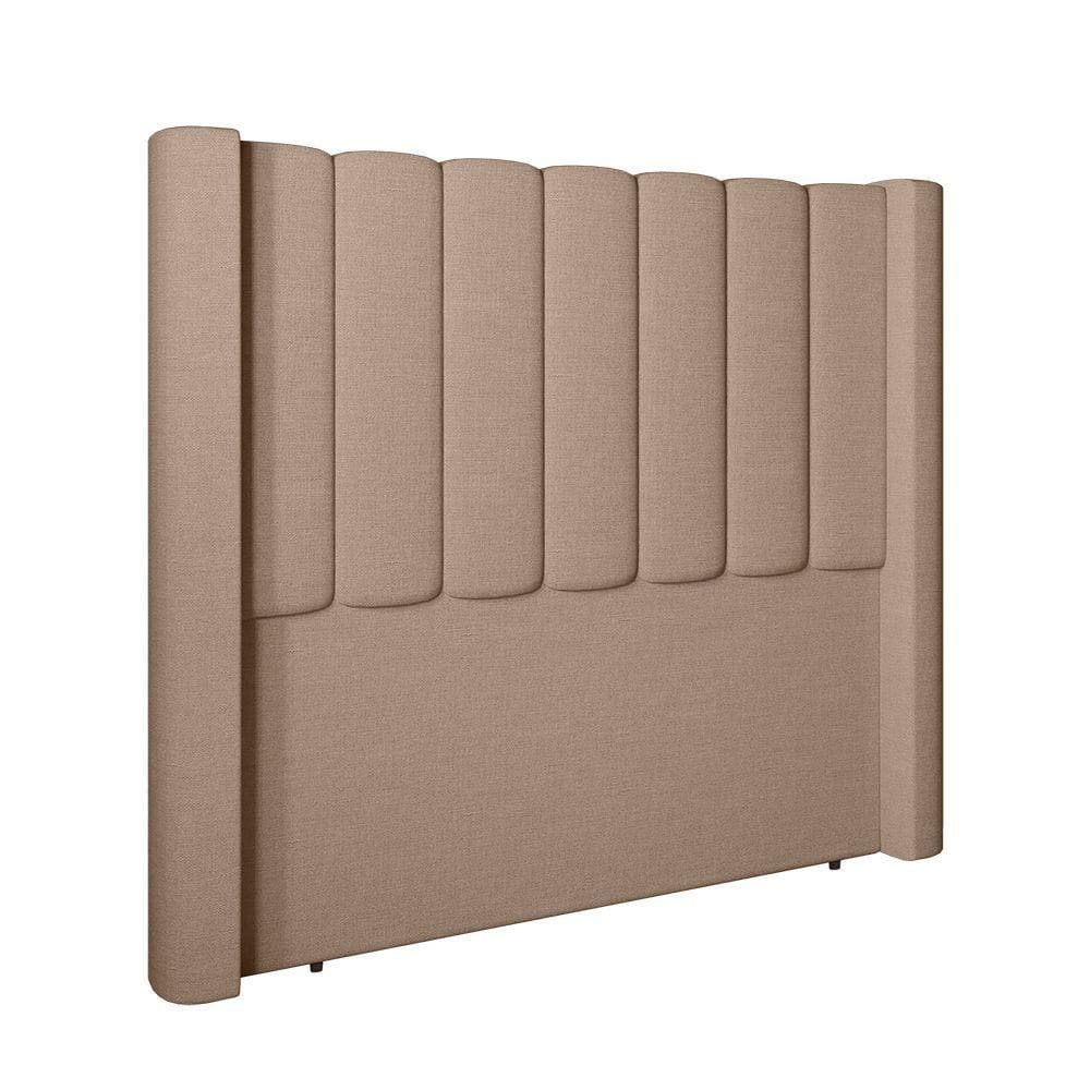Cabeceira Para Cama Box King 193 Cm Rania Linho Bege I02 - D`rossi