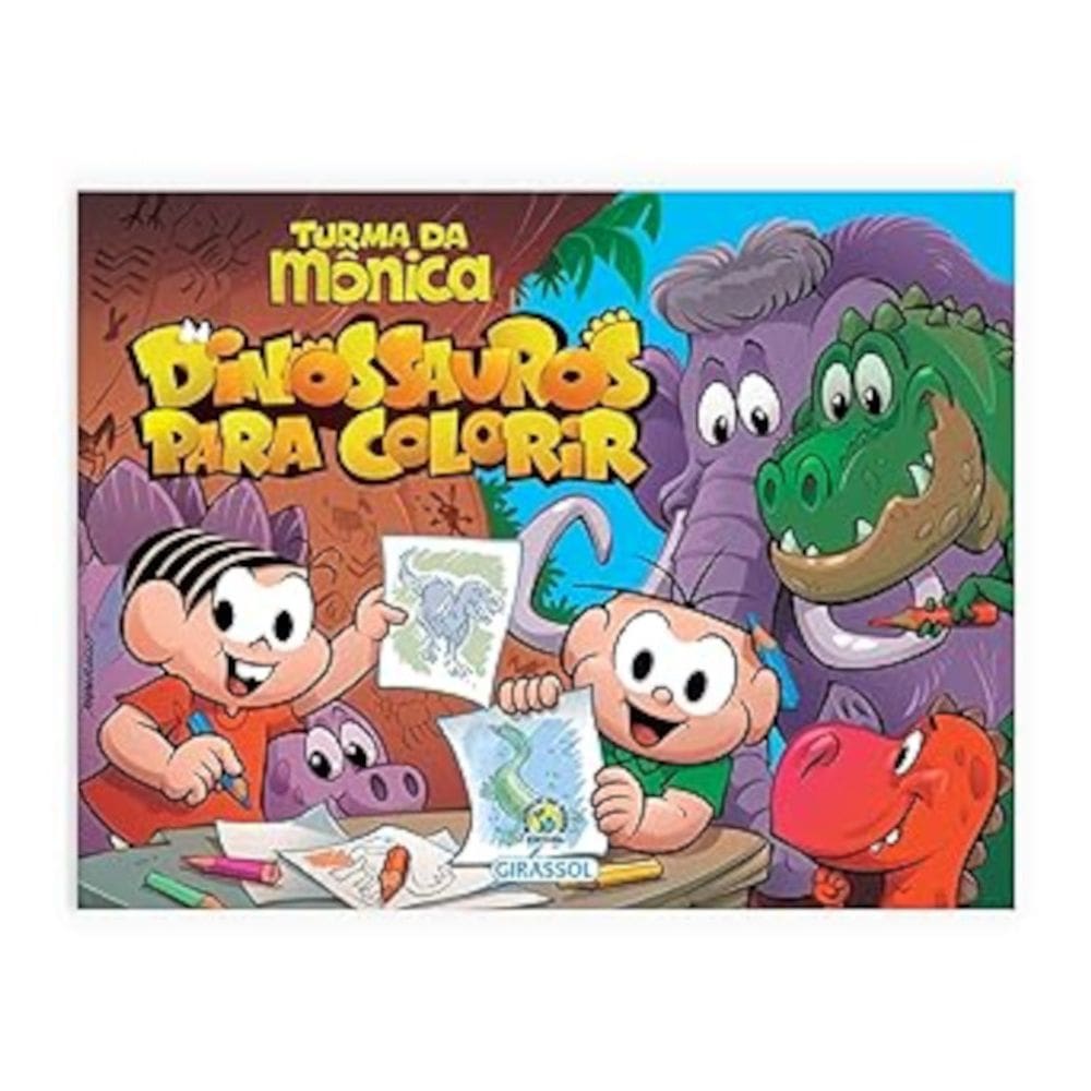 Turma da Mônica - Dinossauros para colorir