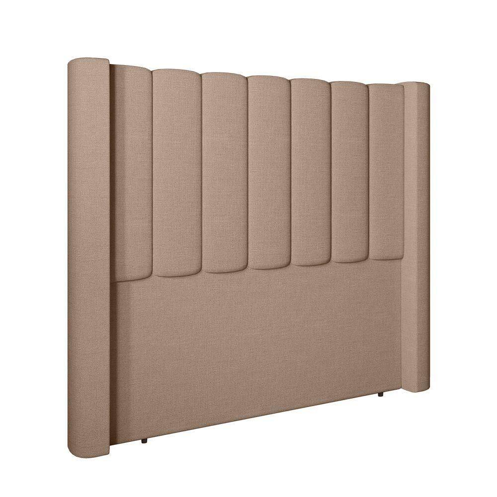 Cabeceira Para Cama Box Solteiro 90 Cm Rania Linho Bege I02 - D`rossi