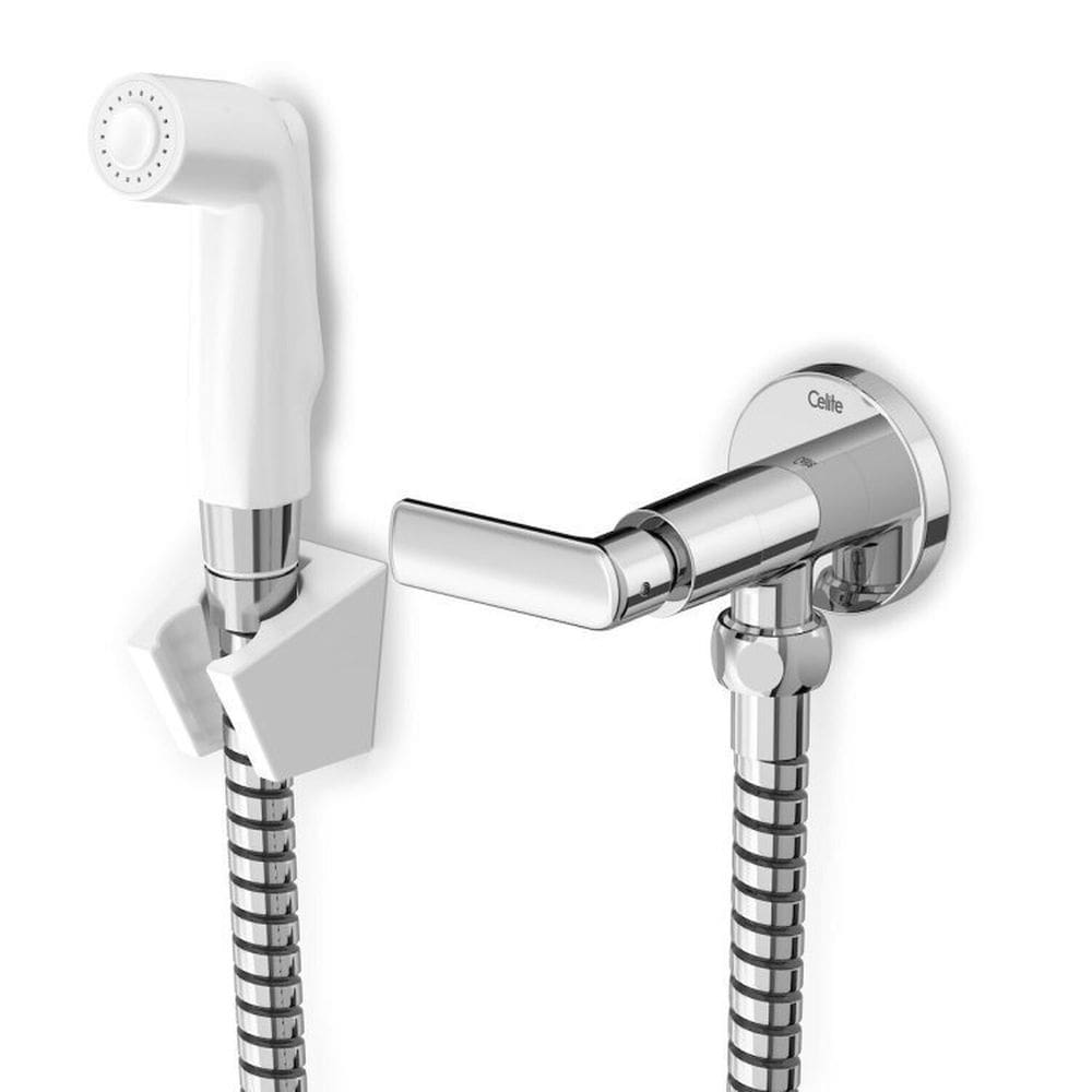 Kit com 3 Ducha Higienica sem Derivação com Flexível Pvc Smart - N Celite Cromado