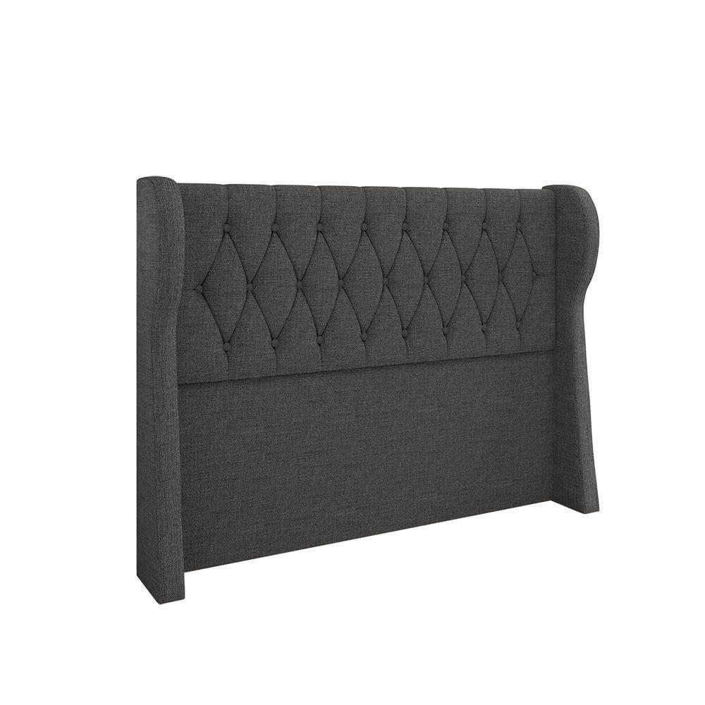 Cabeceira Para Cama Box King 193 Cm Beatriz Linho Cinza I02 - D`rossi