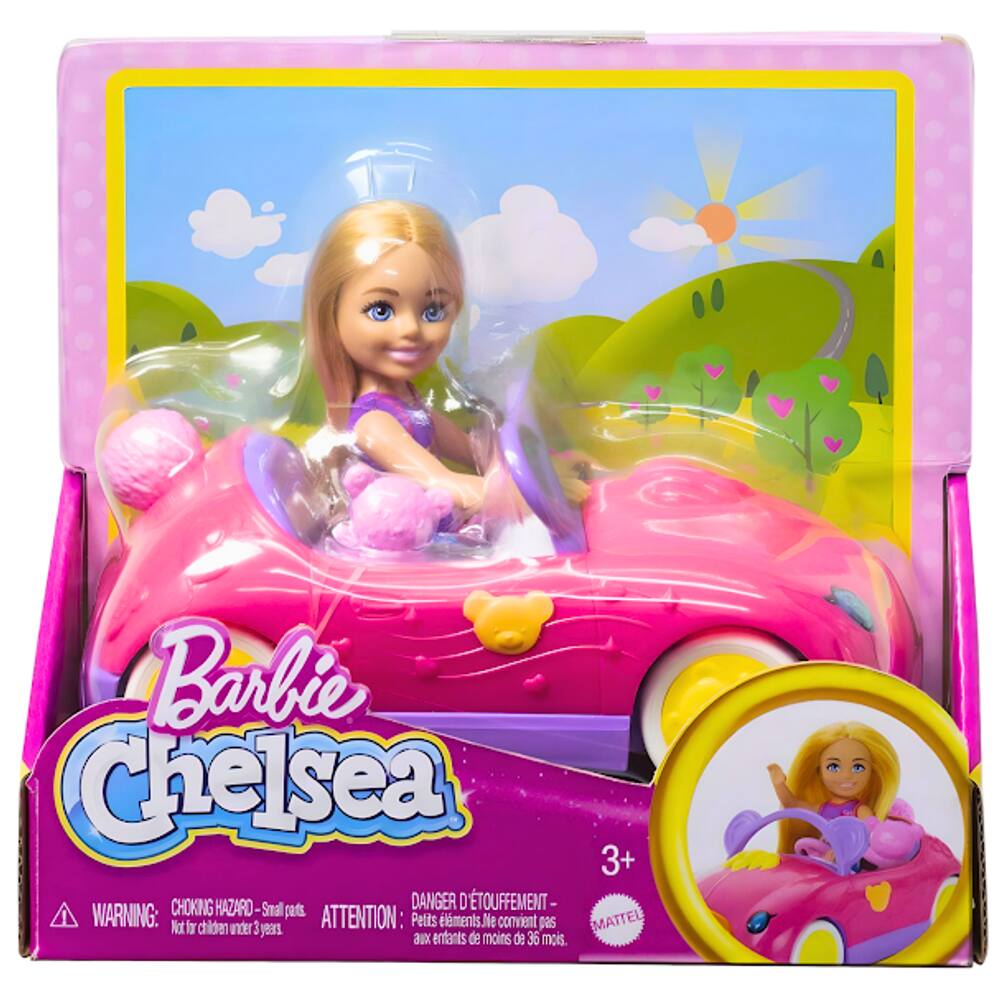 Barbie Family Chelsea Boneca e Carro Do Urso HXN05 Mattel