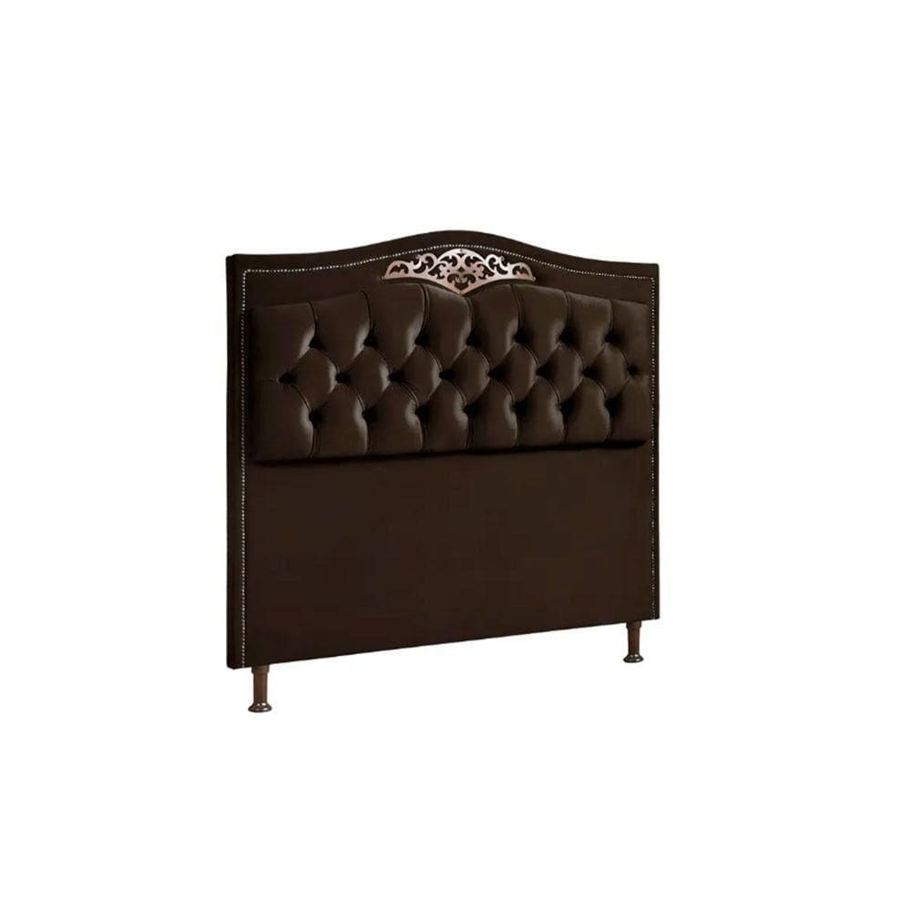Cabeceira Holanda 140cmcasal Veludo Shop Das Cabeceiras Marrom Chocolate