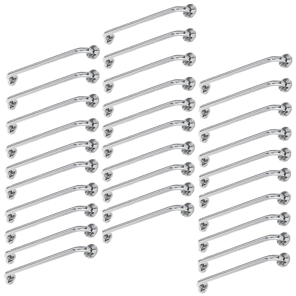 Barra Alça Apoio 80cm Kit 30 Uni Aço Inox Suporte Anti Queda Apoio Idoso Gestante Acessibilidade Segurança Escada Corrimao Box Banheiro Corredor