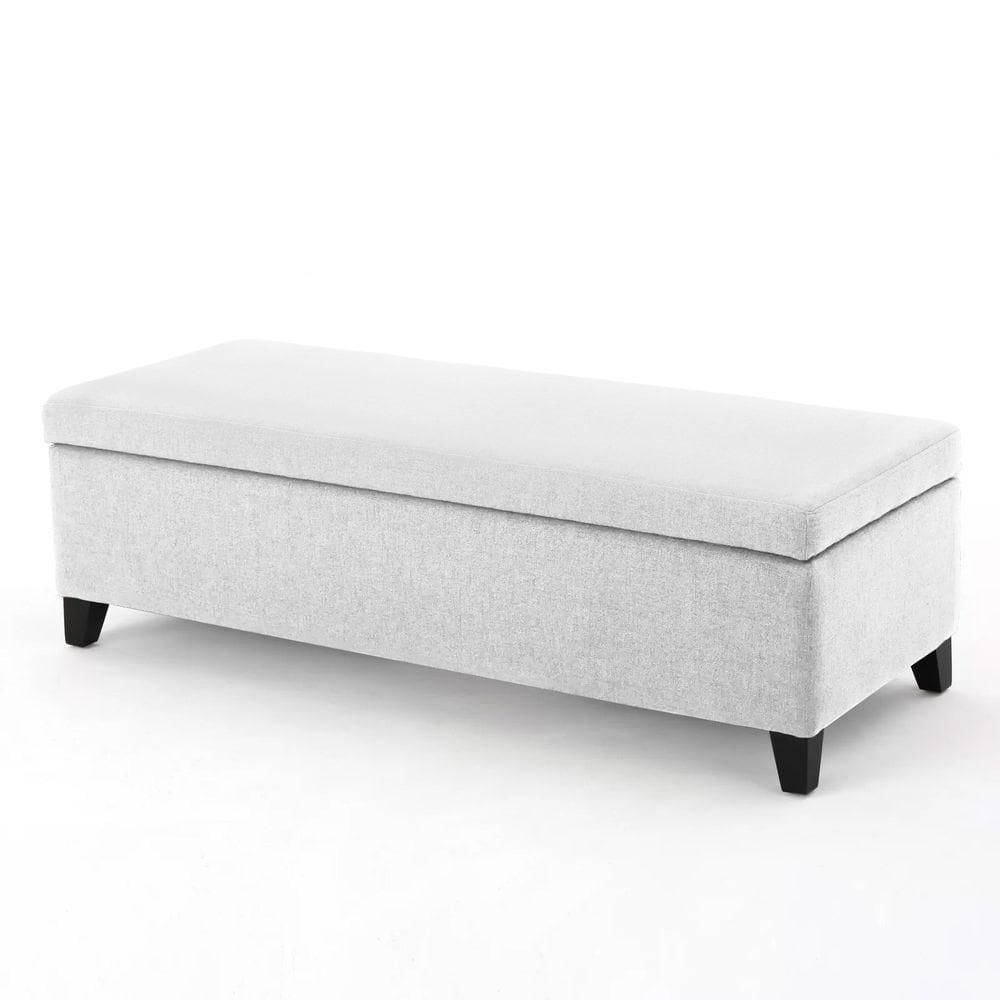 Recamier Bau Julia 1,60m Suede Branco - Inova Decor