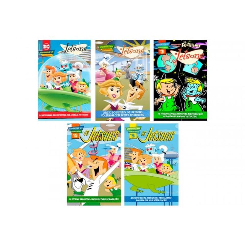 Combo Quadrinhos Os Jetsons - Kit Com 5 Quadrinhos