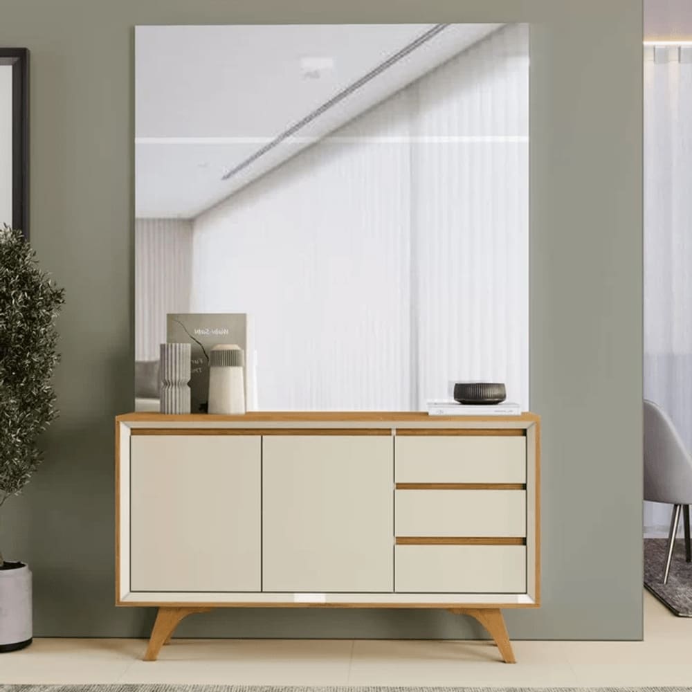 Buffet Vertex 02 Portas - Naturalle/Off White - Mavaular