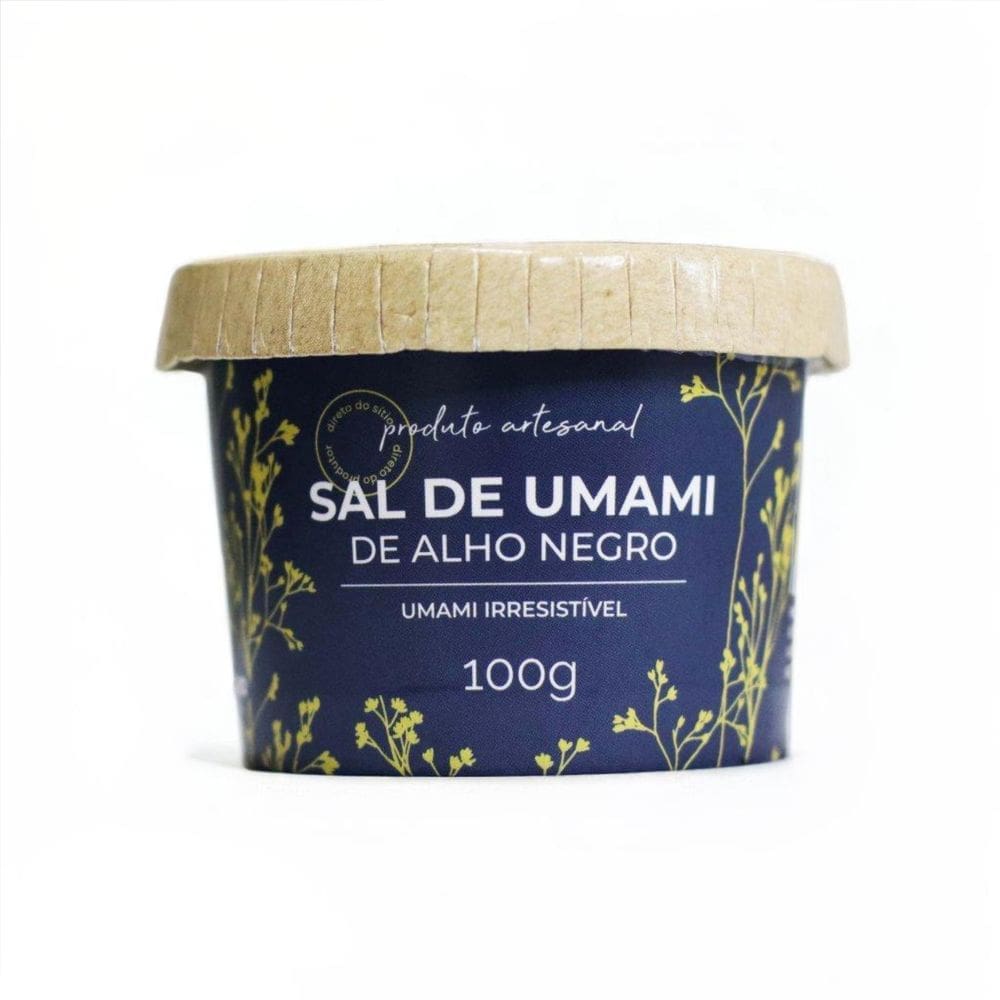 Sal de Umami de Alho Negro Artesanal 100g - Alho Negro do Sítio