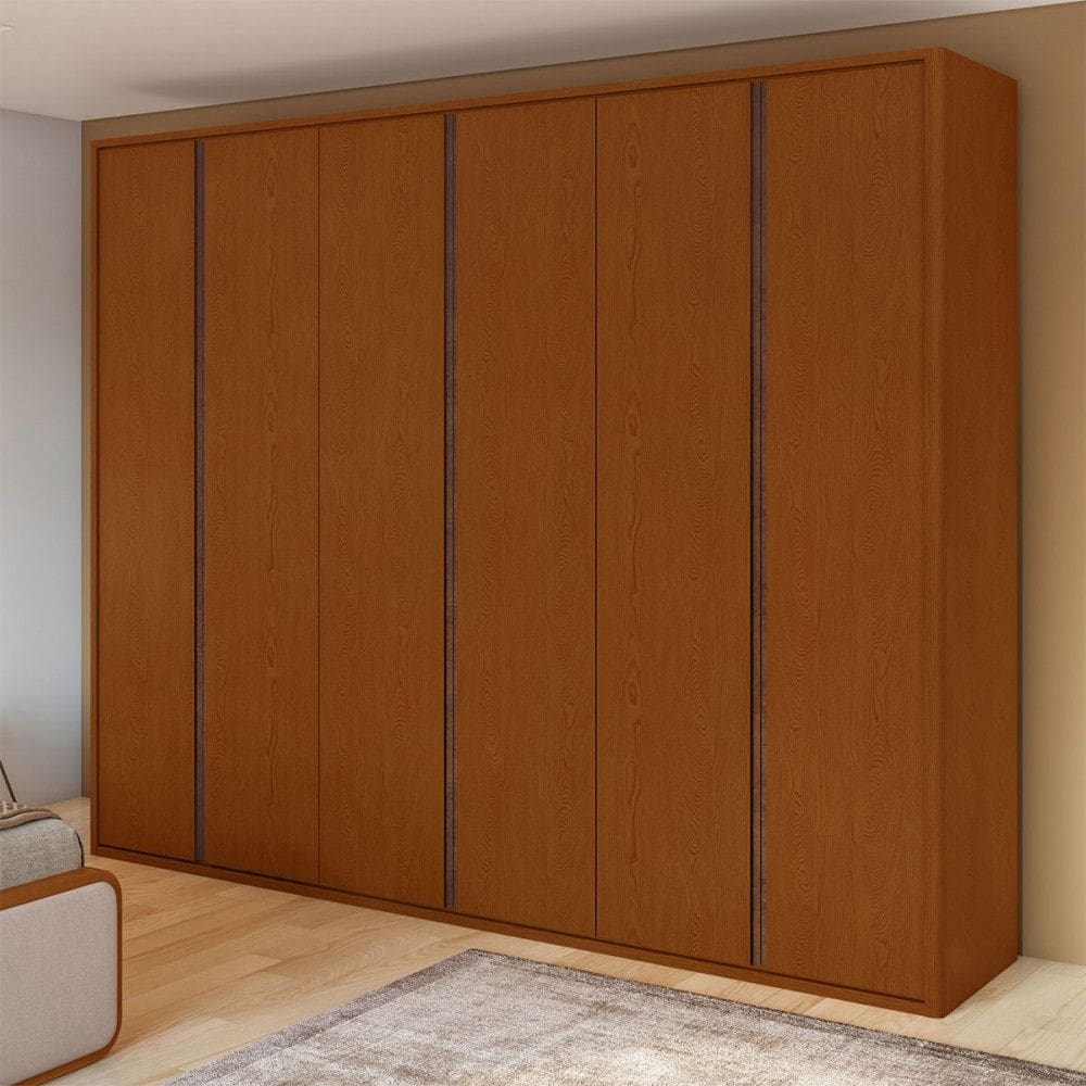 Guarda-Roupa Casal Leder 6 Portas 6 Gavetas Frassino 87019.52 - Móveis Lopas