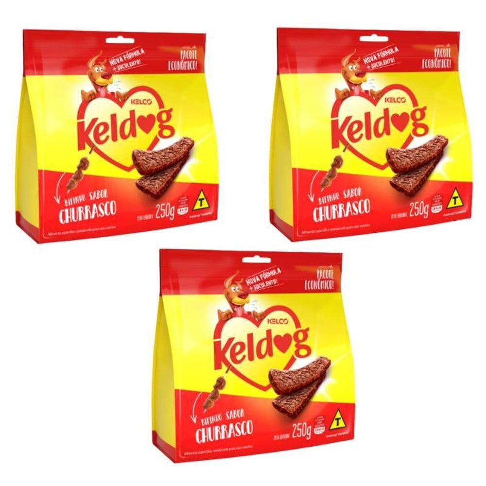 Kit 3 Un Keldog Bifinho Criadores Churrasco 250G