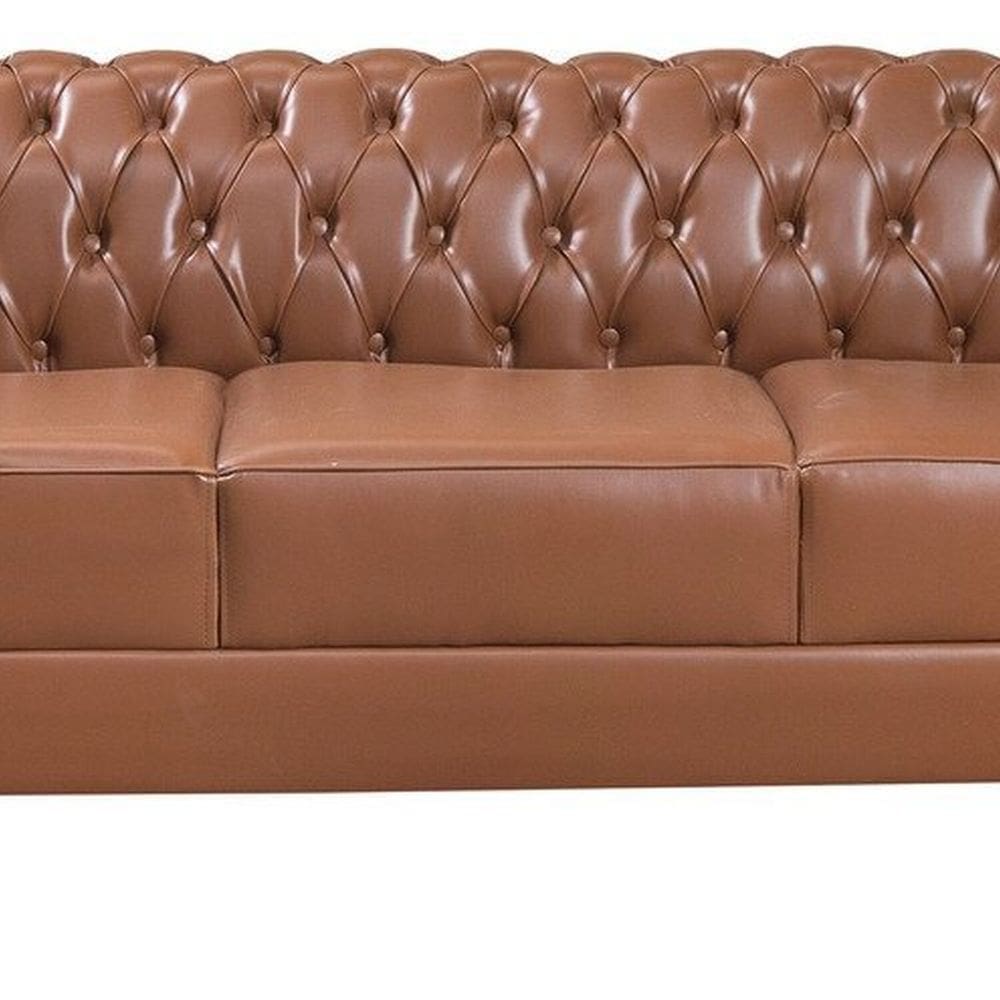 Namoradeira Chest 3 Lugares Duque Courano Caramelo