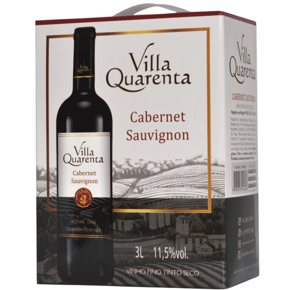 Santa Bárbara Villa Quaresma Cabernet Sauvignon Bag in Box 3L