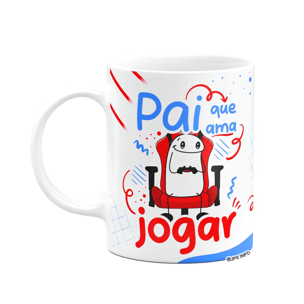 Caneca Flork Dia dos Pais - Pai que ama jogar video game