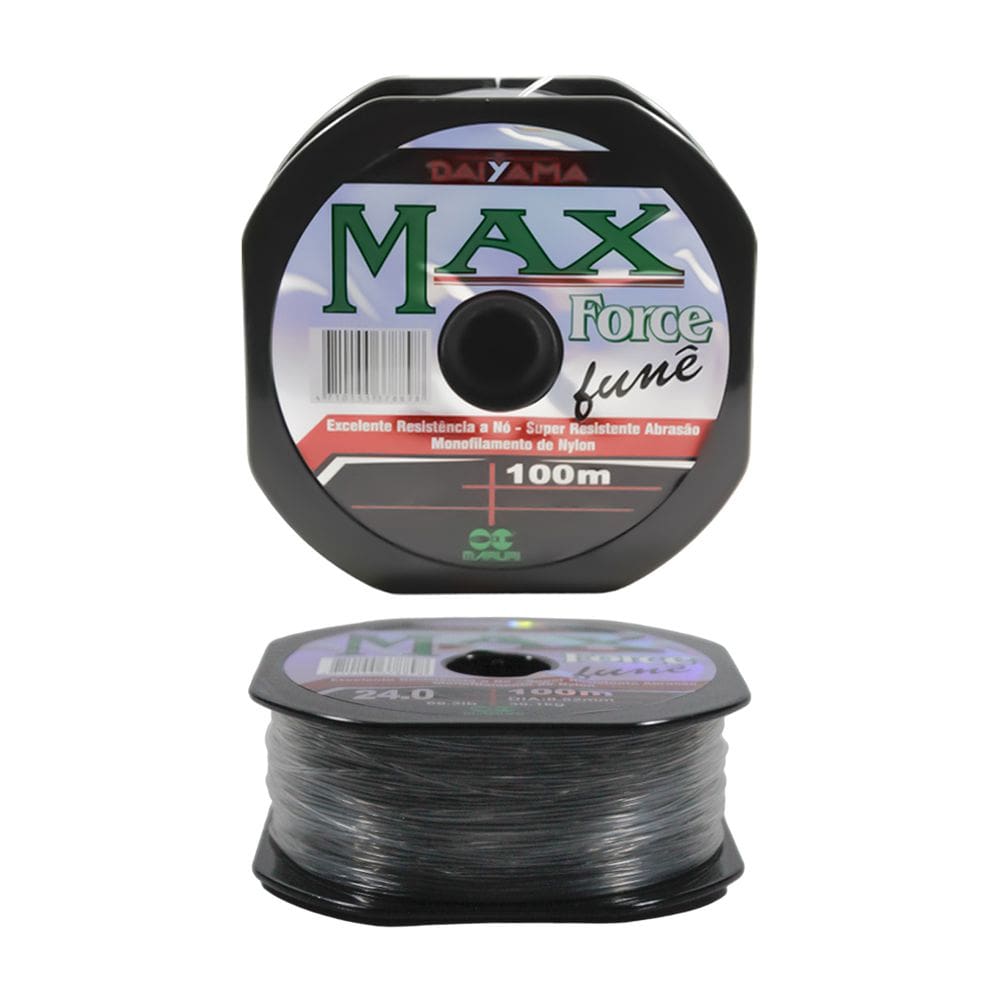 Linha Pesca Daiyama Maruri Max Force Mono Fume 100m n24 0,82mm 152lbs 68kg