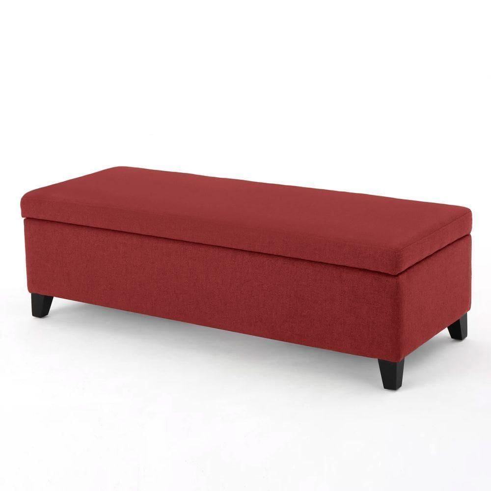 Recamier Bau Julia 1,60m Suede Vermelho - Inova Decor