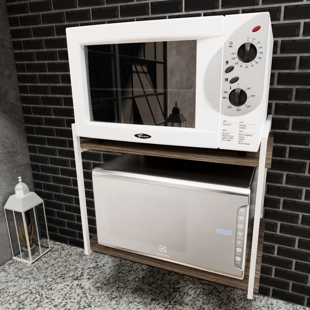 Prateleira Industrial Forno Eletrico Microondas 45x60 Branco
