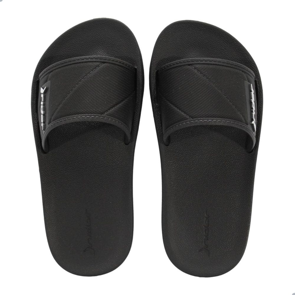 Chinelo Slide Rider Street Infantil Preto/Branco
