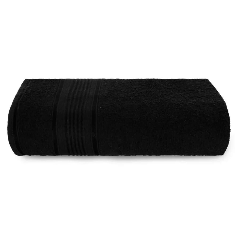 Toalha Gigante de Banho Extra Maciez Monarca 100% algodão 340g/m²  68 x 1,30 - Preta