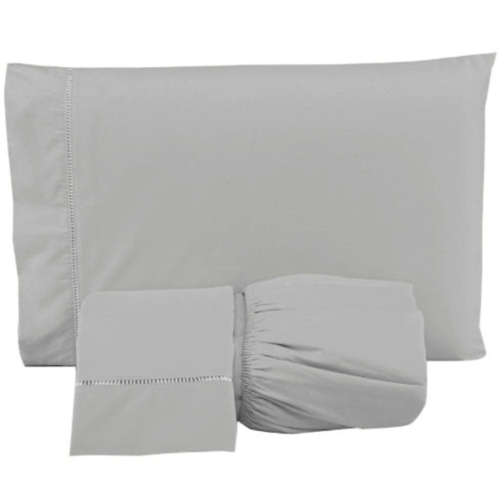 Jogo de Cama Lençol Queen 3 Peças 400 Fios Ponto Palito