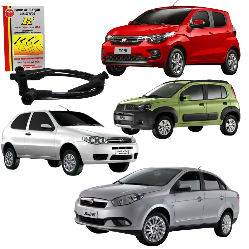 Jogo Cabo De Vela Fiat Mobi 1.0 8v 2020 Evo Fire