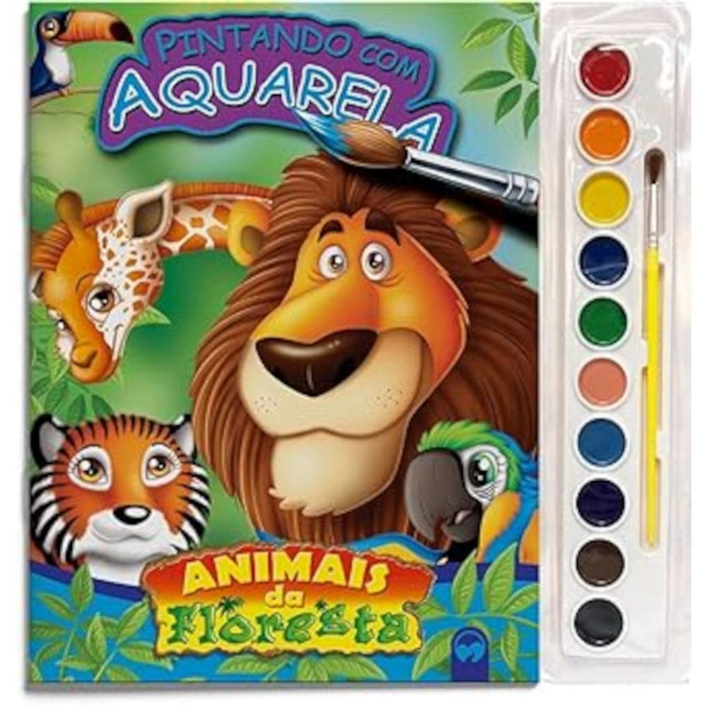Pintando com aquarela - Animais da floresta