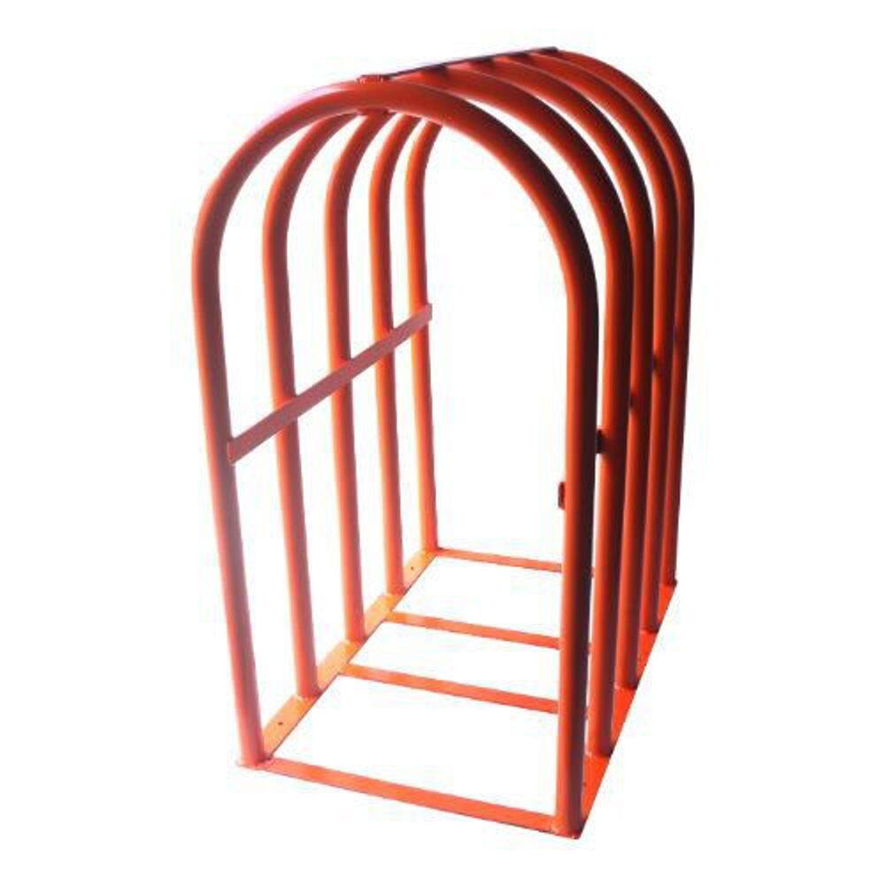 Gaiola Grade Para Inflar Pneus Com Segurança Laranja