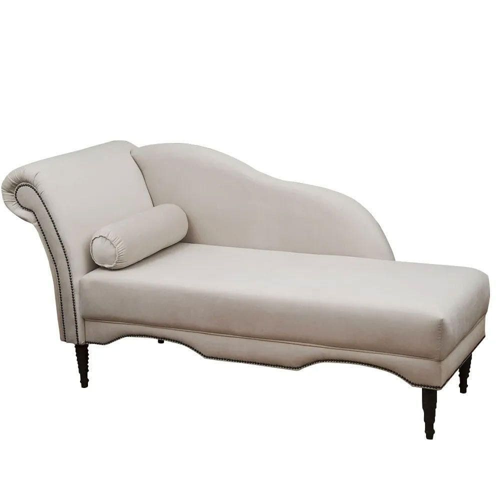 Chaise Longue Divã Copenhagen 160cm Shop Das Cabeceiras Bege