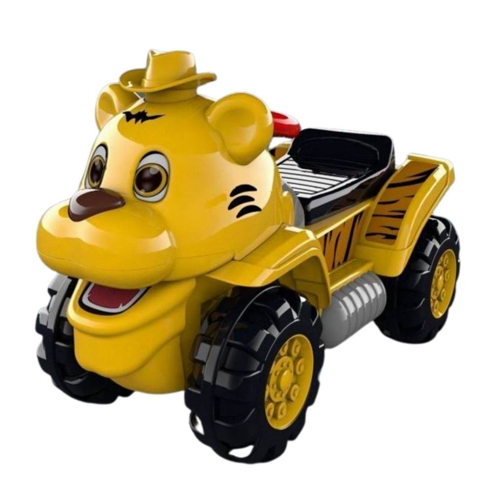 Toy Car Tiger Paw Running com assento extra largo e rodas estáveis