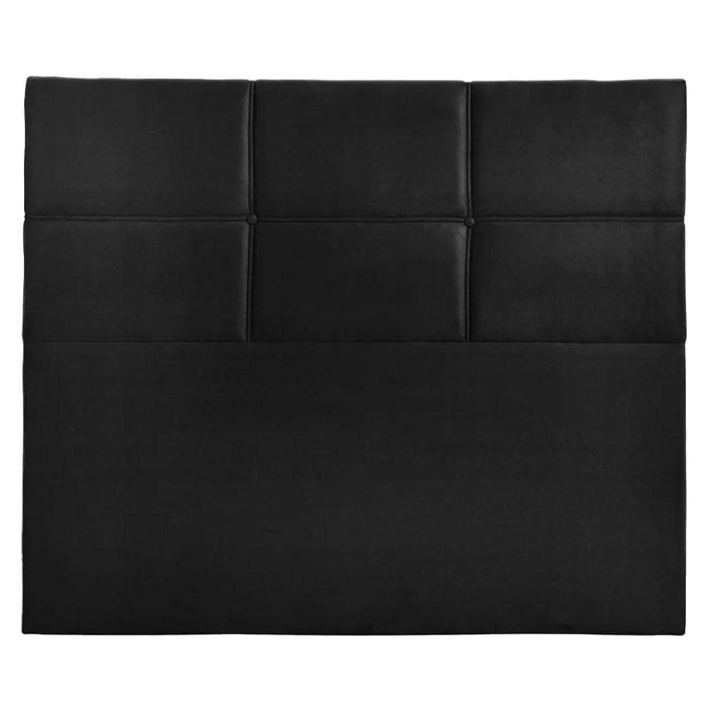 Cabeceira Estofada Milena 1,40 Casal Shop Das Cabeceiras Preto