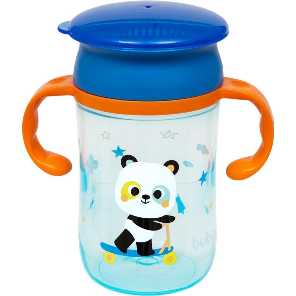 Copo de Treinamento Buba 360° Zoo Panda Colorido