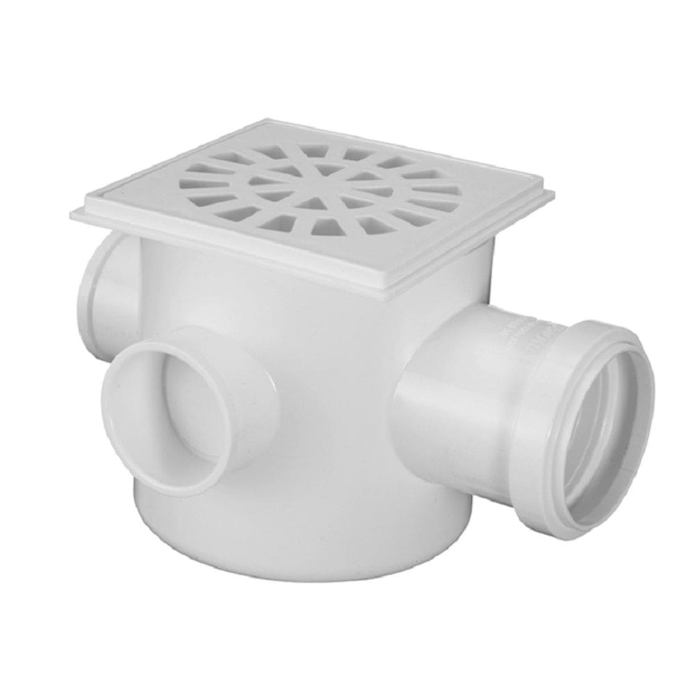 Caixa Sifonada Quadrada C/GRELHA 100X100X50 Krona UN 0904