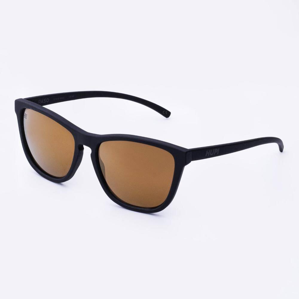 Óculos de Sol HUPI Paso Preto Fosco Lente Dourado