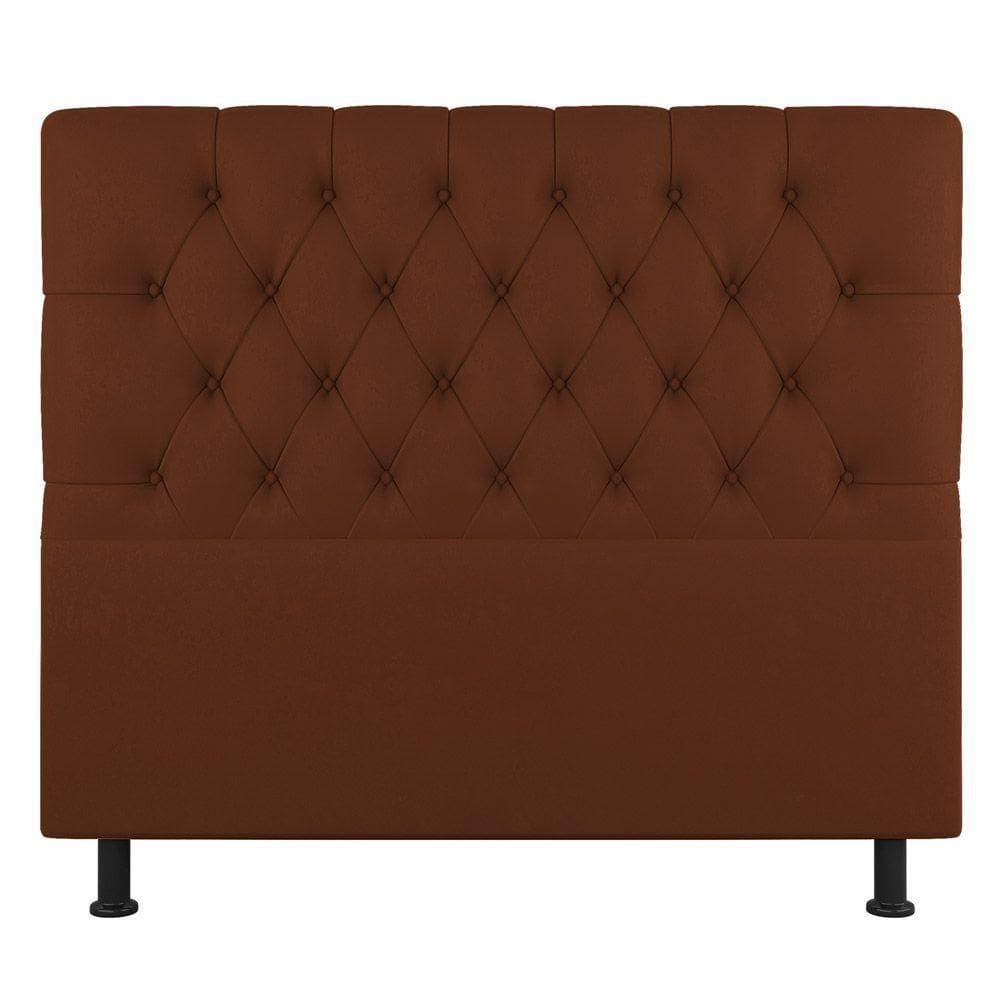 Cabeceira Cama Box Solteiro Nice 100cm Suede Terracota - Abmaza