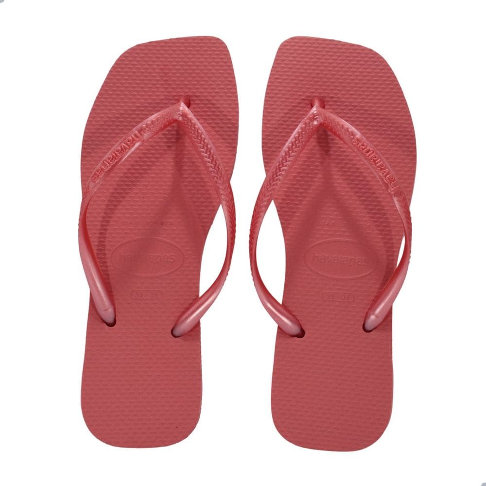 Chinelo Feminino Havaianas Slim Square Fc-Coral
