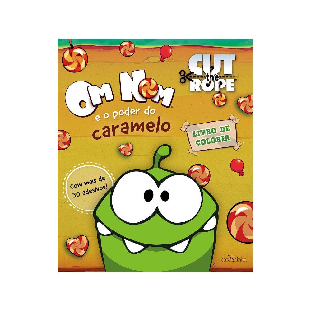 Om Nom E O Poder Do Caramelo - Livro De Colorir