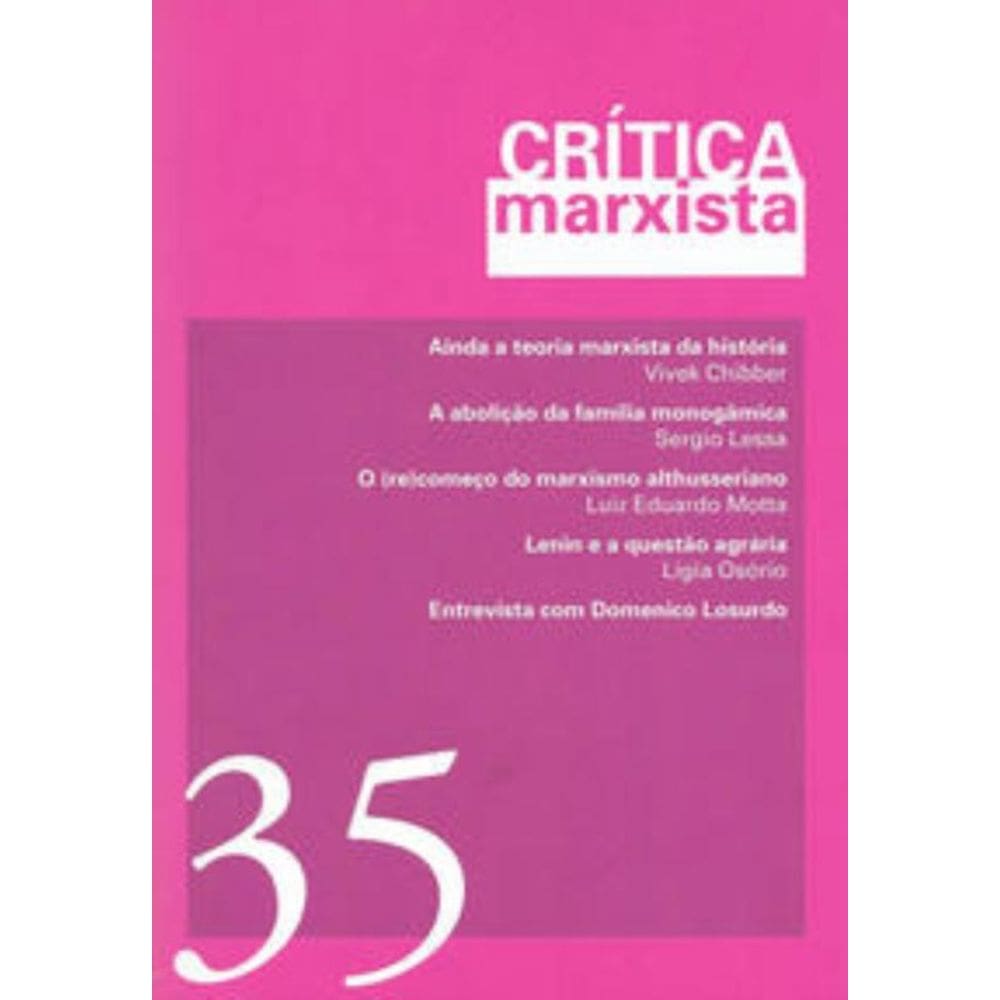 Crítica Marxista - Vol. 35 - Ano 2012 - Entrevista Com Domenico Losurdo