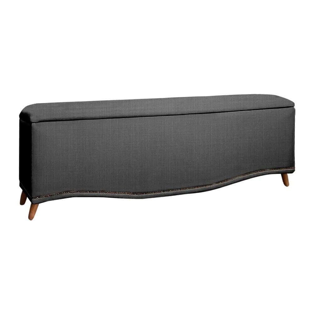 Calçadeira Sapateira Baú Holanda 140cm Shop Das Cabeceiras Trovão